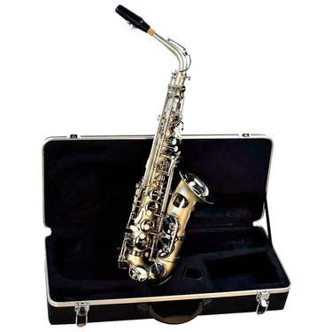 Saxofon Alto Silvertone Slsx016 Eb Niquelado Mate
